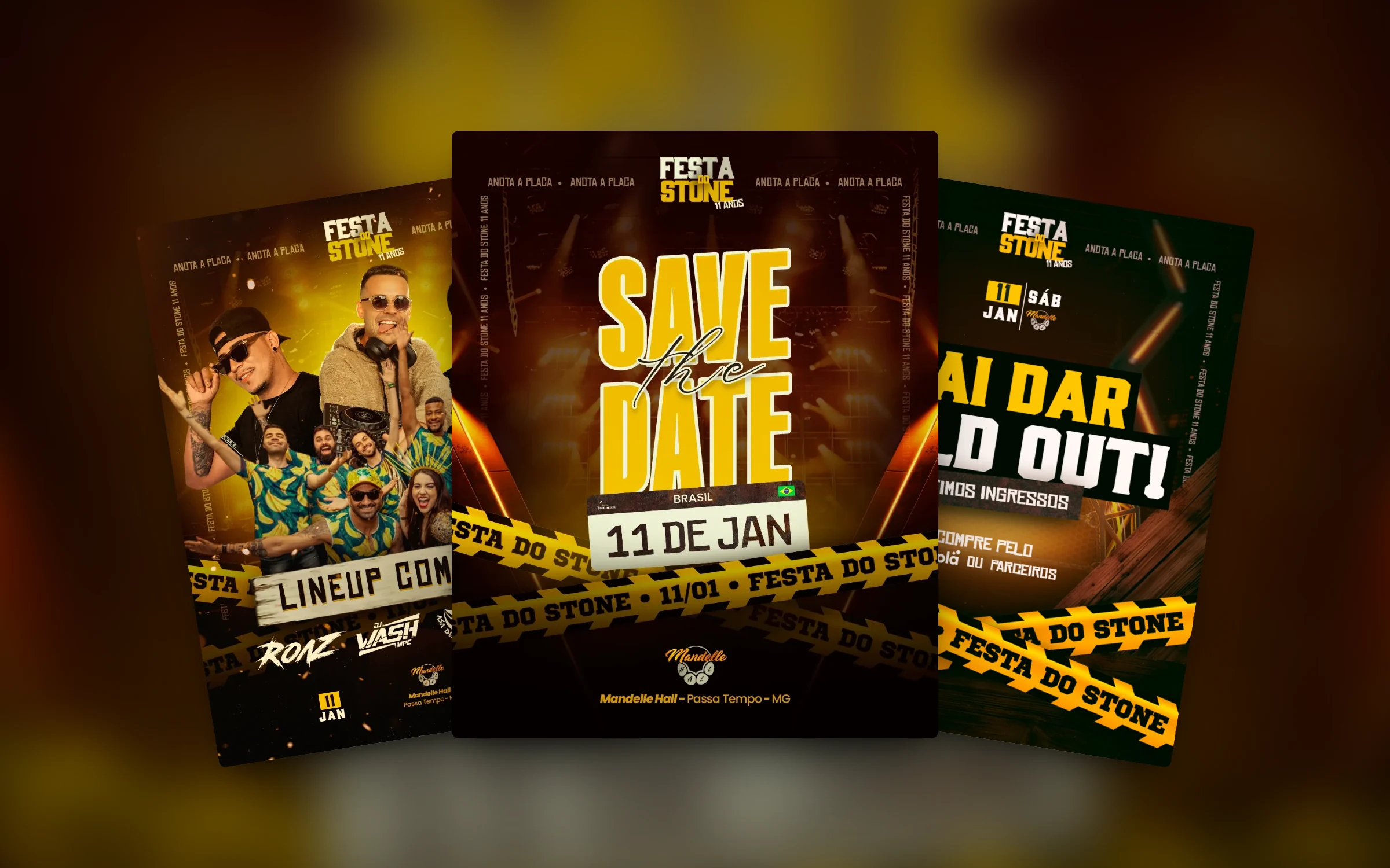 O save the date que abriu a campanha